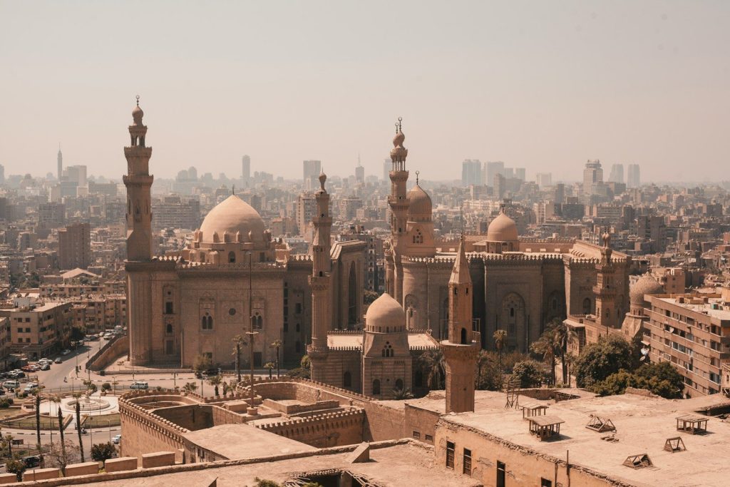 The Mosque of Rifai and Sultan Hassan in the historic city of Cairo, Egypt